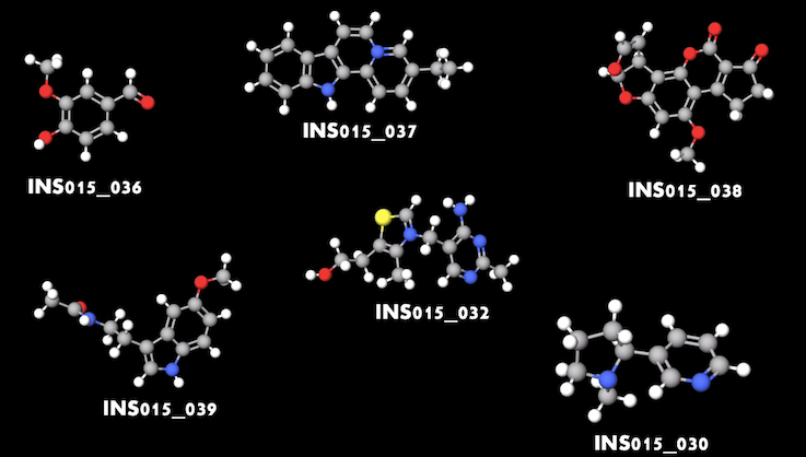 Algunas de las moléculas para el tratamiento de la fibrosis quística creadas con Redes Adversarias Generativas